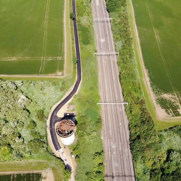 Hydrotrench - sustainable drainage system for cycle paths and pathways 1